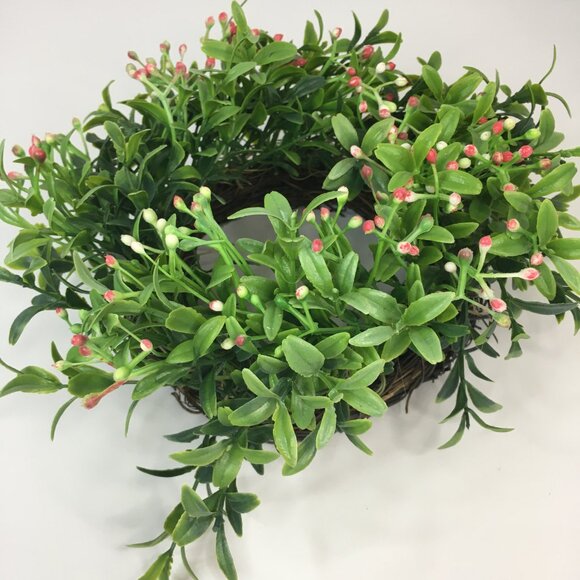 Spring Greenery Home Decor Mini Wreath Table Centerpiece Arrangement - Picture 7 of 13